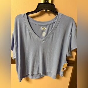 SO Women's Sky Blue Short Sleeve Tee